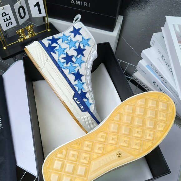 AMIRI High-top blue star canvas shoes - Picture 4 of 5